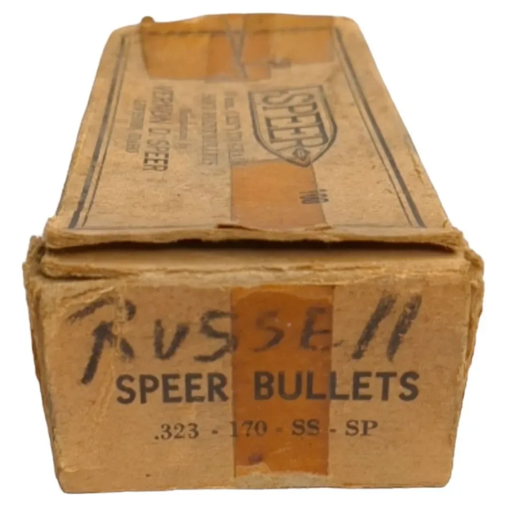 Vintage Speer Empty Ammo Box, 8mm .323
